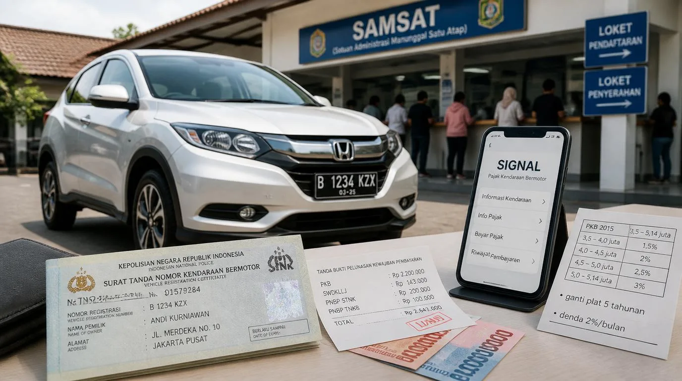 Pajak HRV 2015: Tabel Tarif, Biaya Ganti Plat & Denda