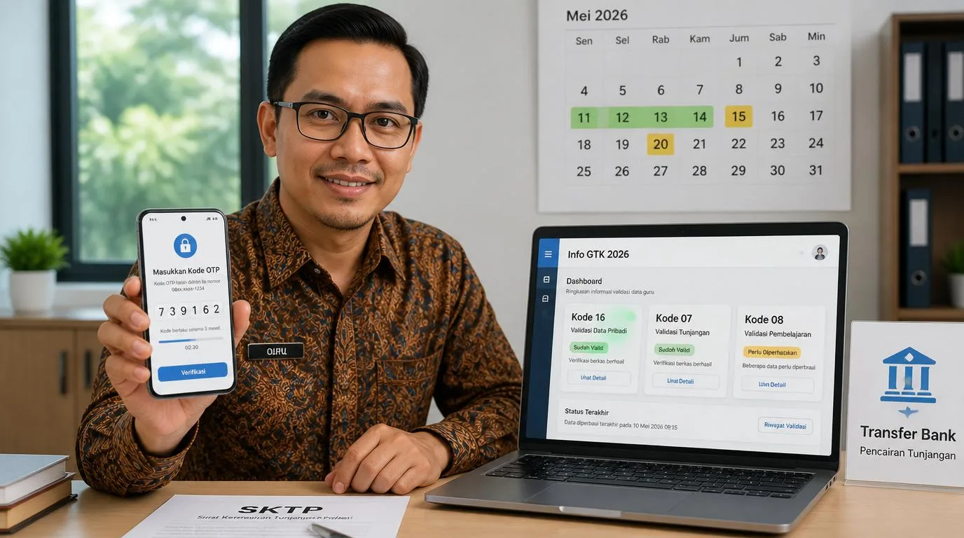 Info GTK 2026: Link Login Resmi, Kode Status, dan Jadwal Pencairan TPG Terbaru